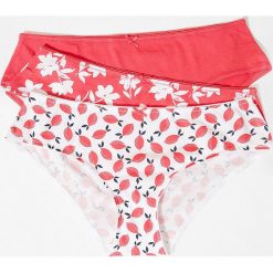 Etam - Figi Anais (3-pack). Czerwone majtki damskie Etam, s, bez wzorów, z bawełny. Za 59,90 zł.