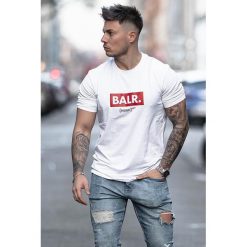 Męski t-shirt DUD. Białe t-shirty męskie Męski t-shirt DUD, s, bez wzorów, bez kołnierzyka. W wyprzedaży za 39,00 zł.