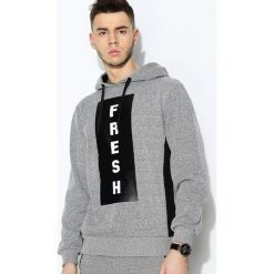 Bluzy męskie: Szara Bluza Fresh Man