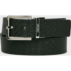 Calvin Klein - Pasek skórzany. Czarne paski męskie Calvin Klein, w paski, ze skóry. W wyprzedaży za 169,90 zł.