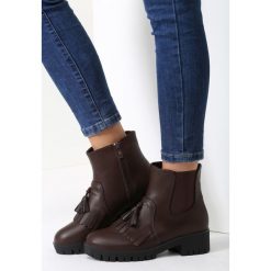 Brązowe Botki Mississippi. Brązowe botki damskie lity marki vices. Za 54,99 zł.