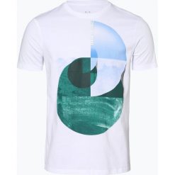 Armani Exchange - T-shirt męski, biały. Białe t-shirty męskie Armani Exchange, xxl, z nadrukiem, eleganckie, bez kołnierzyka. Za 149,95 zł.