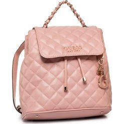 Plecak GUESS - Melise (VR) HWVR76 67320 ROS. Różowe plecaki damskie Guess, z aplikacjami, ze skóry ekologicznej. W wyprzedaży za 449,00 zł.
