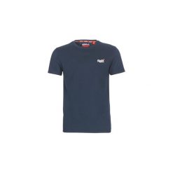 T-shirty z krótkim rękawem Superdry ORANGE LABEL VINTAGE EMB TEE. Niebieskie t-shirty męskie Superdry, s, bez wzorów, vintage, bez kołnierzyka, krótkie. Za 109,00 zł.