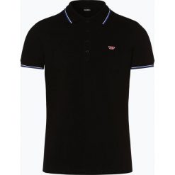 Diesel - Męska koszulka polo, czarny. Czarne koszulki męskie Diesel, s, w paski, z materiału, polo, bez rękawów. Za 279,95 zł.