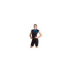 Koszulka krótki rękaw do aquafitness Zia damska. Czarne koszulki damskie NABAIJI, bez wzorów, z elastanu, bez kołnierzyka, z krótkim rękawem. Za 79,99 zł.