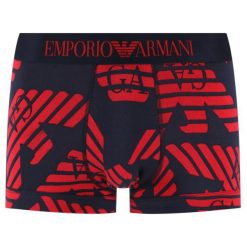Bokserki Emporio Armani 111389 0P506 67335. Niebieskie bokserki męskie Emporio Armani, bez wzorów, z elastanu. Za 159,00 zł.