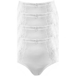 Cellbes Figi 4 Pack biały female biały 34/36. Białe majtki damskie Cellbes, z koronki. Za 139,00 zł.