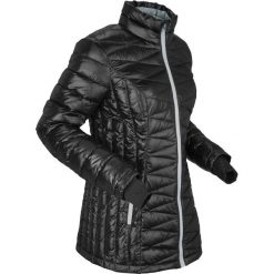 Kurtka funkcyjna pikowana bonprix czarno-srebrny. Czarne kurtki damskie bonprix, bez wzorów. Za 189,99 zł.