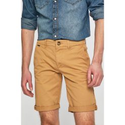 Guess Jeans - Szorty. Niebieskie spodenki i szorty męskie marki Guess Jeans, m, z aplikacjami, z elastanu, casualowe. Za 279,90 zł.