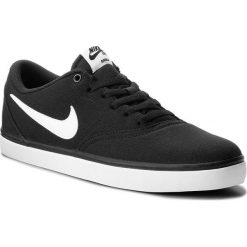 Buty NIKE - Sb Check Solar Cnvs 843896 001 Black/White. Czarne buty sportowe męskie Nike, z tworzywa sztucznego, bez zapięcia. W wyprzedaży za 189,00 zł.