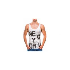Bokserka męska z nadrukiem S807 - ecru. Szare bokserki męskie Ombre Clothing, s, z nadrukiem, z kontrastowym kołnierzykiem. Za 19,99 zł.
