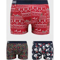 Only & Sons - Bokserki (3-pack). Czerwone bokserki męskie marki Only & Sons, bez wzorów, z elastanu. W wyprzedaży za 69,90 zł.