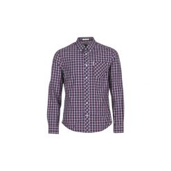 Koszule z długim rękawem Ben Sherman LS HOUSE CHECK. Fioletowe koszule męskie Ben Sherman, s, bez wzorów, bez kołnierzyka, z długim rękawem. Za 216,30 zł.