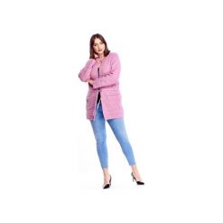 Sweter z przeszyciami. Różowe swetry damskie Bird, bez wzorów, bez rękawów, bez kaptura. Za 314,00 zł.