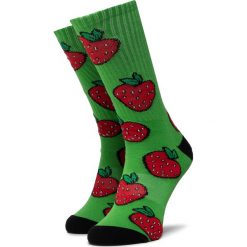 Skarpety Wysokie Unisex HUF - Strawberry Sock SK0046 r.OS Shamrock. Zielone skarpetki damskie HUF, bez wzorów, z bawełny. Za 69,00 zł.