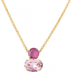 Pozłacany naszyjnik z kryształkami Swarovski - dł. 45 cm. Żółte naszyjniki damskie marki METROPOLITAN, pozłacane. W wyprzedaży za 77,95 zł.