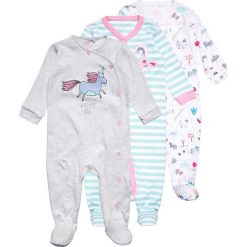 Bielizna chłopięca: Next UNICORN SLEEPSUITS BABY 3 PACK Piżama pink/white