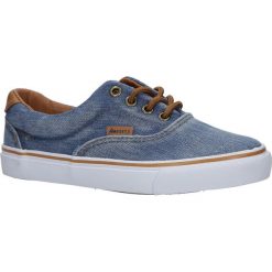 Niebieskie trampki jeansowe sznurowane american lh-18-nj04-3/4. Niebieskie trampki chłopięce American, bez wzorów, z jeansu, na sznurówki. Za 69,99 zł.