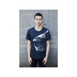 T-shirt Dog's Nose. Szare t-shirty damskie Bahabay, s, z nadrukiem, z bawełny, bez kołnierzyka. Za 83,30 zł.