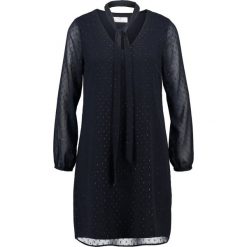 Sukienki: Wallis Petite DOBBY TIE NECK DRESS Sukienka letnia navy