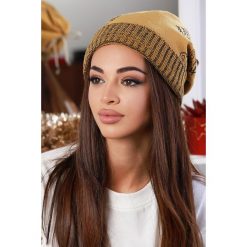 Czapka SIDNEY MUSTARD. Żółte szaliki damskie IVET, bez wzorów. W wyprzedaży za 19,00 zł.