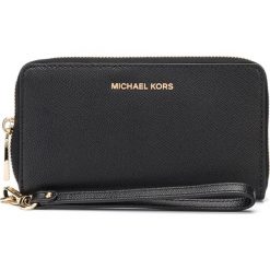 Michael Kors Jet Set Portfel Czarny. Czarne portfele damskie Michael Kors, bez wzorów, ze skóry. Za 504,95 zł.
