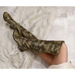 Kozaki - skóra naturalna - model 128 - kolor moro. Szare kozaki damskie Zapato, na zimę, z jeansu, eleganckie, na wysokim obcasie. W wyprzedaży za 262,50 zł.