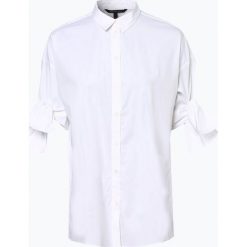 Armani Exchange - Bluzka damska, biały. Białe bluzki damskie Armani Exchange, m, z aplikacjami, z falbankami, bez rękawów. Za 499,95 zł.