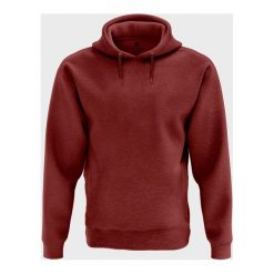 Męska bluza z kapturem melanżowa (gładka, czerwona). Czerwone bluzy męskie MegaKoszulki, m, bez wzorów, z kapturem, bez rękawów, z kapturem. Za 54,90 zł.