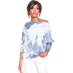 Sweter "Charlie" w kolorze biało-niebieskim. Niebieskie bez kategorii marki 100% Maille, s, z dekoltem w łódkę. W wyprzedaży za 129,95 zł.