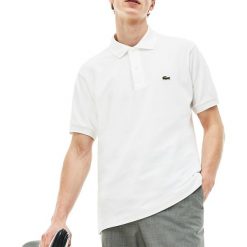 LACOSTE POLO > L1212-001. Koszulki męskie Lacoste, m, bez wzorów, z bawełny, eleganckie, bez rękawów. W wyprzedaży za 229,99 zł.