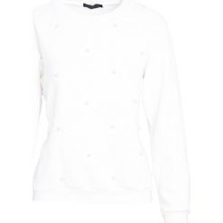 Biała Bluza One Pearl. Białe bluzy sportowe damskie Born2be, na jesień, l. Za 44,99 zł.