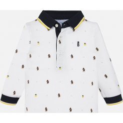 Mayoral - Longsleeve dziecięcy 74 - 98 cm. Białe t-shirty chłopięce Mayoral, bez wzorów, z elastanu, z krótkim rękawem. Za 87,90 zł.