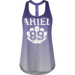 Topy damskie: Ariel – Mała Syrenka Mermaid Top damski melanż purpurowy/melanż szary