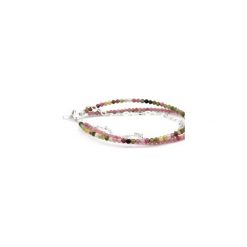 Bransoletka Turmalin Różowy srebro. Różowe bransoletki damskie marki Brazi druse jewelry, srebrne. Za 220,00 zł.
