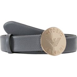 Emporio Armani Pasek pietra. Szare paski damskie Emporio Armani, w paski, z materiału. Za 379,00 zł.