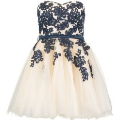 Sukienki: Chi Chi London Petite VERONI Sukienka koktajlowa cream/navy