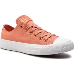 Trampki CONVERSE - Ctas Ox 163307C Desert Peach/Particle Beige. Pomarańczowe półbuty damskie Converse, na co dzień, bez wzorów, z gumy, bez obcasa, bez zapięcia. W wyprzedaży za 229,00 zł.