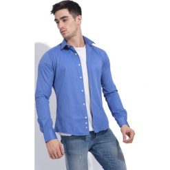 Christian Lacroix koszula męska XL niebieska. Niebieskie koszule męskie Christian Lacroix, xl, bez wzorów, bez kołnierzyka, bez rękawów. Za 179,00 zł.