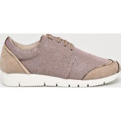 Corina - Buty. Różowe buty sportowe damskie Corina, bez wzorów, z materiału, sportowe. W wyprzedaży za 59,90 zł.