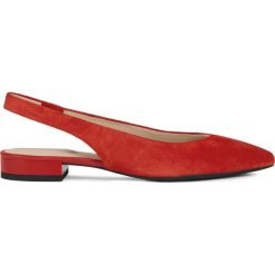 Geox Charyssa Baleriny Czerwony. Czerwone baleriny damskie Geox, bez wzorów, ze skóry, bez obcasa. Za 516,95 zł.