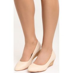 Beżowe Koturny Rule the World. Brązowe buty ślubne damskie marki Born2be, na niskim obcasie, na koturnie. Za 79,99 zł.