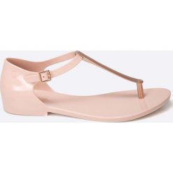 Melissa - Sandały Honey Chrome Ad. Różowe klapki damskie Melissa, bez wzorów, z materiału, bez obcasa, na szpilce. W wyprzedaży za 99,90 zł.