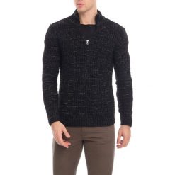 Golfy męskie: Sweter w kolorze czarnym