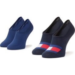 Zestaw 2 par niskich skarpet męskich TOMMY HILFIGER - 320208001 Dark Navy 322. Niebieskie skarpetki męskie TOMMY HILFIGER, bez wzorów, z elastanu. Za 39,00 zł.