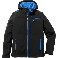 Kurtka softshell Regular Fit bonprix czarny. Czarne płaszcze męskie bonprix, m, bez wzorów, z softshellu, bez kaptura. Za 169,99 zł.