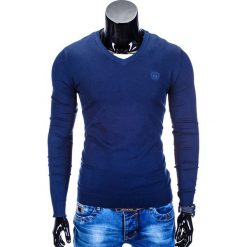 Swetry męskie: SWETER MĘSKI E74 - GRANATOWY