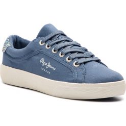 Sneakersy PEPE JEANS - Rene Surf PLS30826 Marine 585. Niebieskie półbuty damskie Pepe Jeans, z jeansu. W wyprzedaży za 189,00 zł.