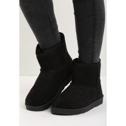 Czarne Śniegowce Cutie Bunny. Czarne buty zimowe damskie marki TOMMY HILFIGER, z materiału. Za 89,99 zł.